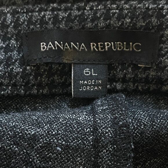 Banana Republic Slim 24 Hour Ponte Houndstooth Pant Women's Size 6 - Picture 3 of 7